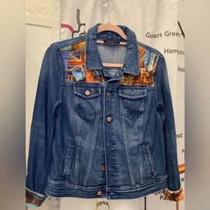 NWT L Talbots Blue Denim Jacket